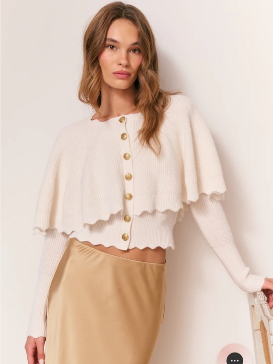 LoveShackFancy Sweaters - NWT Love Shack Fancy Daelyn Cashmere Wool Cardigan Size Large